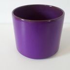 Grote Vintage Bloempot Paarse Retro Pot Jaren 70 thumbnail 2