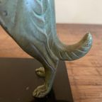 Boekensteunen Barzoihonden Windhonden Art Deco Gesigneerd Roux Frans thumbnail 9