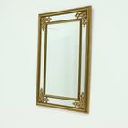 Large Decorative Gold Plated Mirror By Deknudt Belgium 1980s thumbnail 4