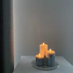 Set Of Vintage Marble Candle Holders thumbnail 2