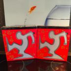 Set Osvaldo Cavandoli Keith Haring La Linea Lampen Grijs thumbnail 3