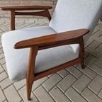 Vintage Fauteuil Teakhouten Deense Fauteuil Mid Century thumbnail 4