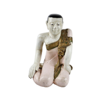 Grote Houten Aziatische Boeddha Met Koninklijk Gewaad 49Cm thumbnail 2