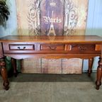 Klassieke Mahoniehouten Sidetable, Wandconsole Haltafel, Geb thumbnail 4