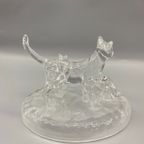 Decoratie Object Kristallen Poes Met Kitten D'arques France thumbnail 7