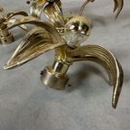 3X 1970’S Flower Ceiling/ Wall Lamps – Hollywood Regency thumbnail 6