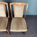 Set Van 4 Vintage Houten Eetkamerstoelen, Jaren 60 thumbnail 13