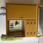 Vintage Antiek Vitrinekast,high-board,dressoir Restyled thumbnail 9