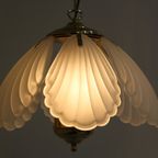 Vintage Hanglamp - Messing, Glas, Hollywood Regency, Jaren '70 | 01236 thumbnail 16