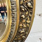 Vintage Ovalen 'gouden' Spiegel thumbnail 6