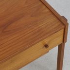 Sewing Table/Side Table With Rattan Basket, 1960S thumbnail 8