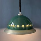 Grote Groene Dijkstra Space Age 'Dome' Schotel Hanglamp thumbnail 7