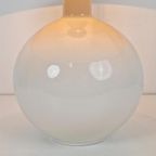 Vintage Keramiek Sphere Tafellamp Bol Wit ‘70 Mid Century thumbnail 4