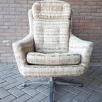Jaren 60 Vintage Draaifauteuil Retro Draaistoel thumbnail 2