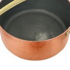 Tagus - Portugal - Set Of 4 - Copper Pots And Pan With Brass Handles - Polished thumbnail 8