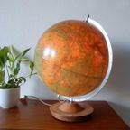 Vintage Wereldbol Globe Lamp Tafellamp Voor 1981 Mid Century thumbnail 6