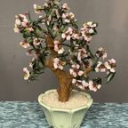 Vintage Jade Glazen Bonsaiboom In Celadonkleurige Pot. thumbnail 4
