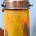 Art Deco Koperen Bureaulamp, Frères Muller, 1920 thumbnail 6