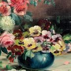 Antiek Stilleven Met Bloemen. thumbnail 6
