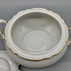 Bavaria Schumann Arzberg Barok Wit Reliëf Soepterrine thumbnail 6