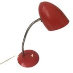 Retro Rood Roze Bureaulamp Vintage Jaren 50 thumbnail 4