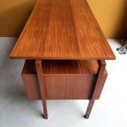 Vintage Design Teak Fineer Bureau, Desk, Divider, Werkplek thumbnail 12