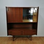 Vintage Mid Century Highboard, Kast, Barkast, Wandmeubel 910 thumbnail 3