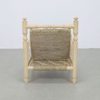 Vintage Fauteuil Low Rope Chair 1970 thumbnail 4