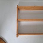 Vintage Houten Boekenrek Wand Planken. thumbnail 3