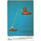 Vintage, Industriële Bureaulamp Faro 70-G – Fase, Okergeel thumbnail 9