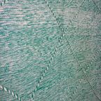 Vintage Mid-Century Handgeknoopt Groen Vloerkleed In Wol thumbnail 2
