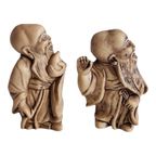 Vier Japanse Netsuke-stijl Beeldjes, Franse Reproductie thumbnail 8