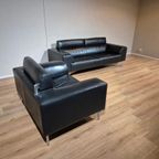 Leolux Howlo 3 Zits + Loveseat - Zwart - Leder - Design thumbnail 5