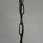 Art Deco Hanglamp Met 6 Hoekige Kap Aan Ketting, Jaren 30 thumbnail 14