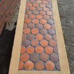 Salontafel Met Tegelblad Gezandstraald thumbnail 6