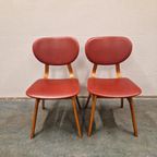 Set Van 2 Vintage Stoelen Eetkamerstoelen 2 Retro Stoelen thumbnail 15