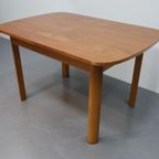 Vintage Eetafel Rechthoek Notenfineer thumbnail 4
