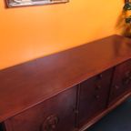 Art Deco Mahonie Hout Dressoir Kast Jaren 30 thumbnail 6