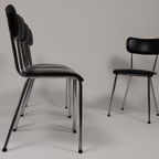 4 X Vintage Stoelen In Skai Leer, Jaren 60 thumbnail 8