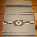 Vintage Turkish Kilim Rug * Usak Region Turkey * Woven Wool thumbnail 8