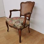 Brocante Vintage Franse Louis Xv Stoeltje, Fauteuil. 904 thumbnail 10