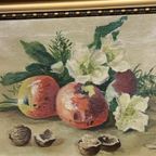 Stilleven Met Fruit En Bloemen. thumbnail 2