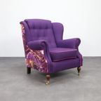 Classic Wing Chair In The Style Of Howard & Sons, 1960s thumbnail 6