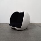 Space Age Fiberglass Apple Design Lounge Chair Vintage thumbnail 2