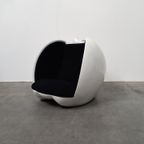 Space Age Fiberglass Apple Design Lounge Chair Vintage thumbnail 4