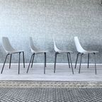 4x Vintage Tonneau Chairs Design By Pierre Guariche thumbnail 11