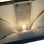 Art Deco / Amsterdam School - Stained Glass Wall Sconce - Bronze Frame - In The Style Of Tuschins thumbnail 4