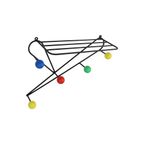 Mid Century Modern Kapstok Roger Feraud Design Metaal Gekleurde Bollen 70Cm thumbnail 7