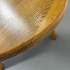 Ronde Massief Eiken Brutalist Salontafel thumbnail 7
