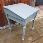 Brocante Schrijftafel, Bureautje, Lessenaar. thumbnail 2